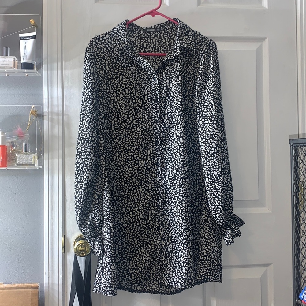 Missguided Dalmatian Print Dress